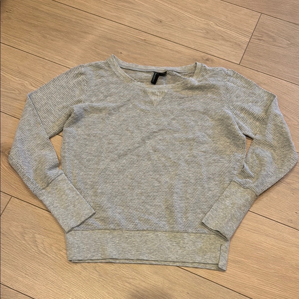 Cynthia Rowley Light Gray Mesh Top